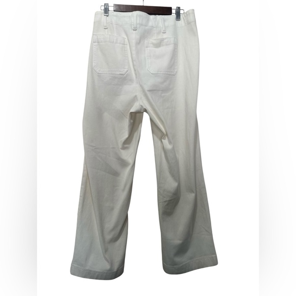 Talbot Wide Leg Trousers Jean Womens 16W White Relaxed High Rise Stretch Preppy - Picture 3 of 14